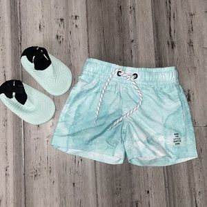 Little Surfer Dude Board Shorts 0-6M